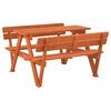 vidaXL Picnic Table Seats Many Rectangular Rustic Outdoor Table