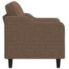 vidaXL Sofa Chair Brown Fabric (100% polyester), metal, textilene Single