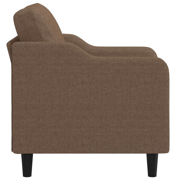 vidaXL Sofa Chair Brown Fabric (100% polyester), metal, textilene Single