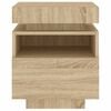 vidaXL Bedside Cabinet Set of 2 Sonoma oak Engineered wood Medium