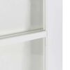 vidaXL Sliding Door White 28.94 x 83.07 in Solid Pine Wood and Glass
