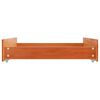vidaXL Bed Drawer Wax brown Solid pine wood Standard Bed Drawer