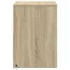 vidaXL Bedside Cabinet Sonoma oak Engineered wood Medium Bedside Cabinet