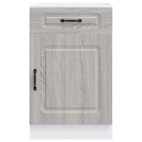 vidaXL Kitchen Base Cabinet Grey Sonoma Engineered Wood