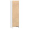 vidaXL Bookcase High Gloss White Engineered Wood 15.7 x 9.4 x 56.3 in
