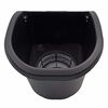 Nature Flower Pot Black Polypropylene Medium Wall mounting Flower Pot