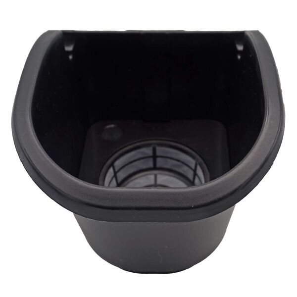 Nature Flower Pot Black Polypropylene Medium Wall mounting Flower Pot