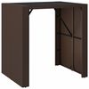 vidaXL Patio Bar Set Set of 4 Brown, Cream White, Black