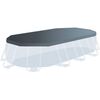 INTEX Above Ground Pool Grey PVC, Steel Large Detachable