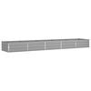 vidaXL Planter Light Grey 195 x 100 x 45 cm Galvanised Steel
