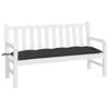 vidaXL Garden Bench Cushion Black Oxford fabric 59.1 x 19.7 x 2.8 in