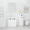 vidaXL Bathroom Furniture Set White Engineered wood, glass Standard