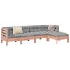 vidaXL Garden Sofa Set Reddish-brown