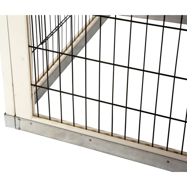 Kerbl Rodent House White Wood Large Doors Rabbit Hutch Rectangular