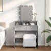 vidaXL Dressing Table Grey Sonoma Engineered wood Medium Dressing Table