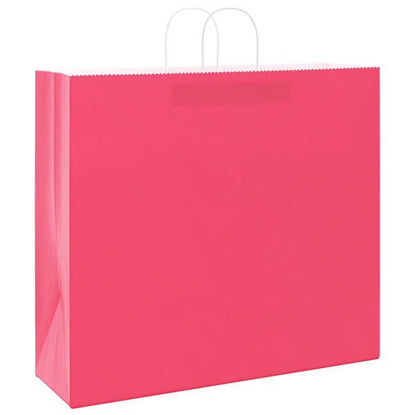 vidaXL Paper Bags 50 pcs with Handles Pink 21.3x5.9x19.3"