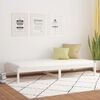 vidaXL Day Bed White Solid pine wood Small
