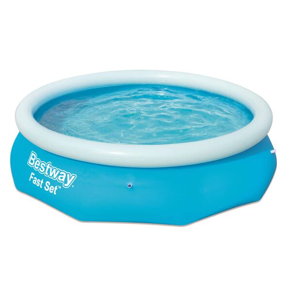 Bestway Swimming Pool Blue PVC, Polyester Standard Collapsible