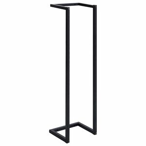 vidaXL Towel Rack Black Iron 37.4 in tall Towel Rack Rectangular