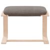 vidaXL Footstool Taupe 20.1" x 16.1" x 15.7" Fabric