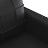 vidaXL Sofa Set Black Faux leather, Metal, Plywood, Foam Medium Durable
