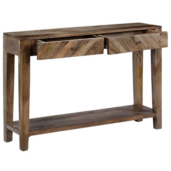 vidaXL Console Table Solid Mango Wood 46.5"x11.8"x31.5"
