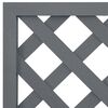 vidaXL Trellis Planter Grey Wood-plastic composite Tall Planters