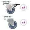 vidaXL 8 pcs Twin-wheel Swivel Casters 1.97 " (2x143438)