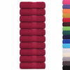 vidaXL Guest Towel Set of 10 Bordeaux 100% ring-spun cotton