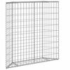vidaXL Gabion Raised Bed Silver Galvanized Steel 39.4 x 7.9 x 39.4 in