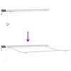 vidaXL Awning with Manual White 137.80" x 98.43" Metal