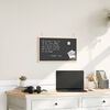 vidaXL Chalkboard with Solid Pine Wood Frame Black 23.6x15.7"