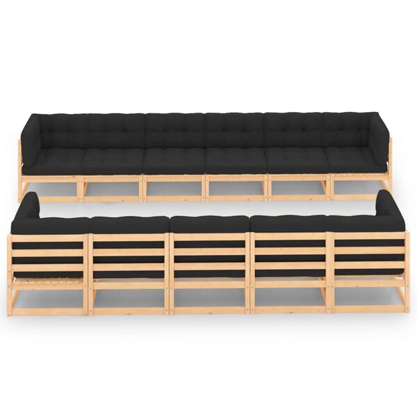 vidaXL Garden Lounge Set Anthracite