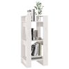 vidaXL Book Cabinet White Solid pine wood 16.1x13.8x35.8 in Book Cabinet
