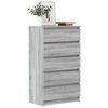 vidaXL Drawer Cabinet Gray Sonoma Engineered wood Medium Drawer Cabinet