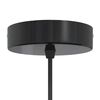 vidaXL Pendant Lamp Gloss black outside, White inside Metal Medium
