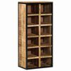 vidaXL Shoe Cabinet Brown 50 x 30 x 110 cm Solid Mango wood