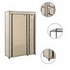 vidaXL Folding Wardrobe Cream Polypropylene fabric and steel Medium