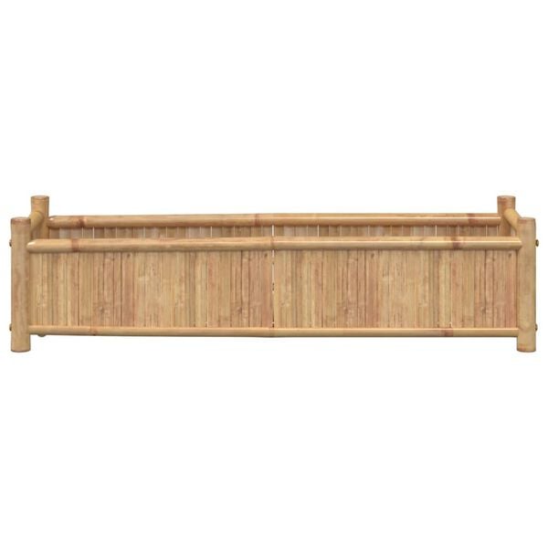 vidaXL Planter Natural Bamboo Bamboo Large Planter Rectangular