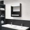 vidaXL Bathroom Cabinet Anthracite MDF Wall-Mounted Mirror Cabinet