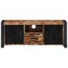 vidaXL TV Cabinet Black and brown Solid reclaimed wood, iron One Size
