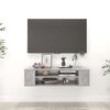 vidaXL TV Cabinet Concrete Gray Engineered Wood Medium TV Cabinet