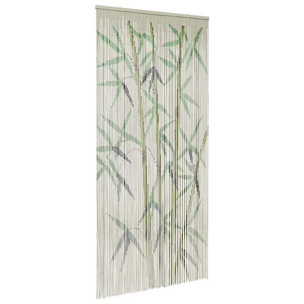 vidaXL Insect Door Curtain Bamboo Print 35.4x86.6" Bamboo