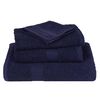vidaXL Guest Towel Set of 10 Navy blue 100% cotton 11.8 x 19.7 in