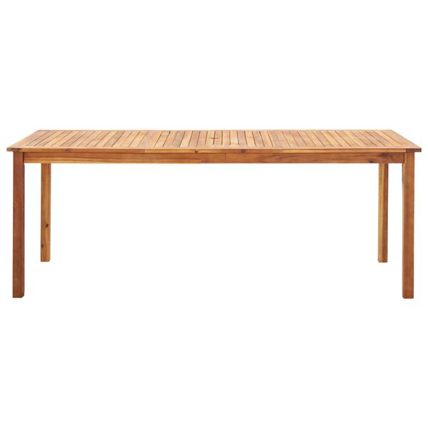 vidaXL Dining Set Natural, Grey, Dark Grey (cushion)