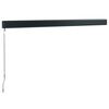 vidaXL Retractable Awning Anthracite Powder-coated Aluminum 11.5 x 8.2 ft