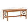 vidaXL Garden Lounge Set Brown Solid acacia wood Medium Durable