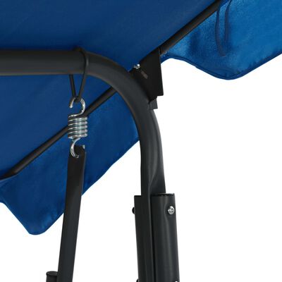 vidaXL Garden Swing Bench Dark Blue 66.9"x43.3"x60.2" Fabric