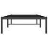 vidaXL Bed Frame Black Steel Twin Bed Frame Rectangular Traditional