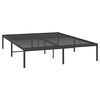 vidaXL Bed Frame Black Powder-Coated Steel Full Bed Frame Rectangular